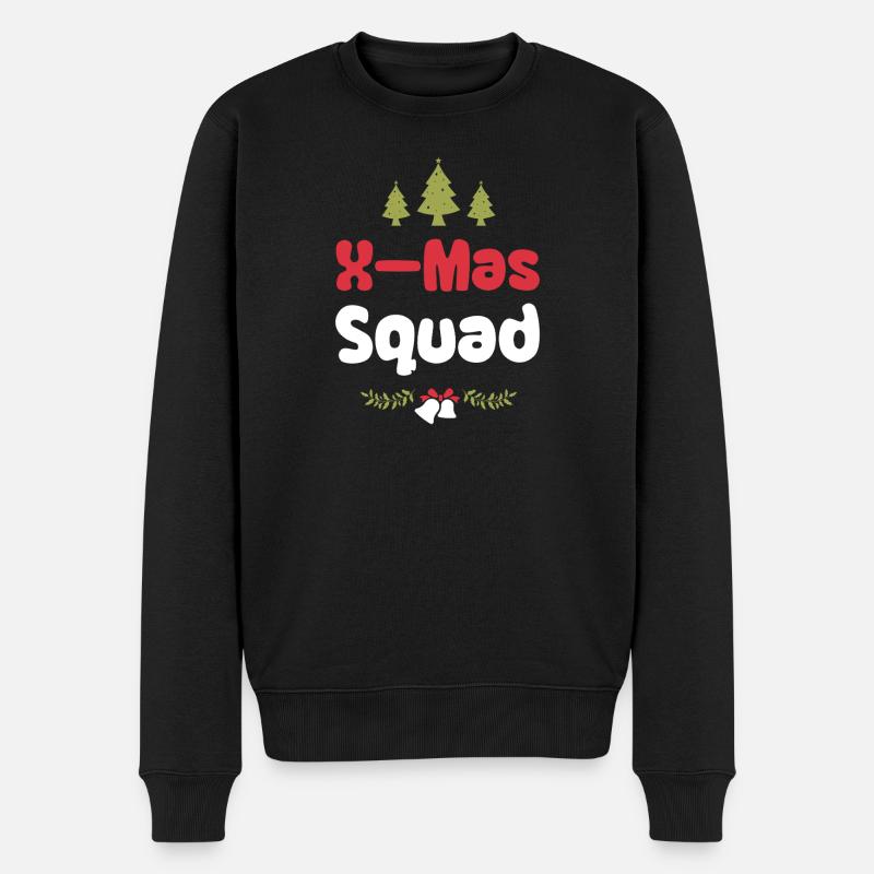 X-Mas Squad - Männer Premium Bio Pullover - Schwarz