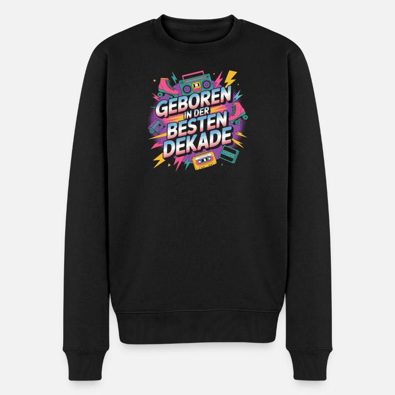 Né dans la meilleure décennie - Pull Premium bio Homme - noir