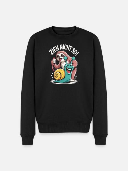 Don't Pull So Sloth Humor - Men's Premium Organic Jumper - black