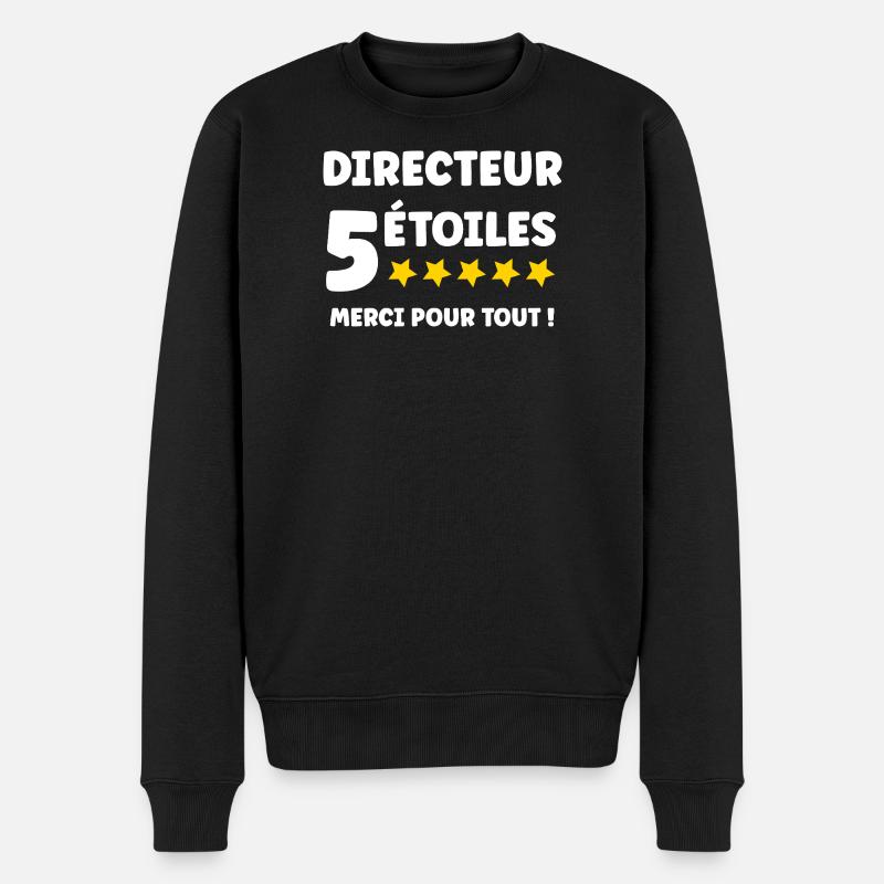 Regisseur - Männer Premium Bio Pullover - Schwarz