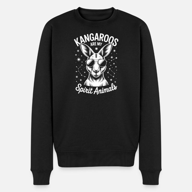 Kangaroo Spruch Kangaroo Lustige Kangaroo Geschenk - Männer Premium Bio Pullover - Schwarz