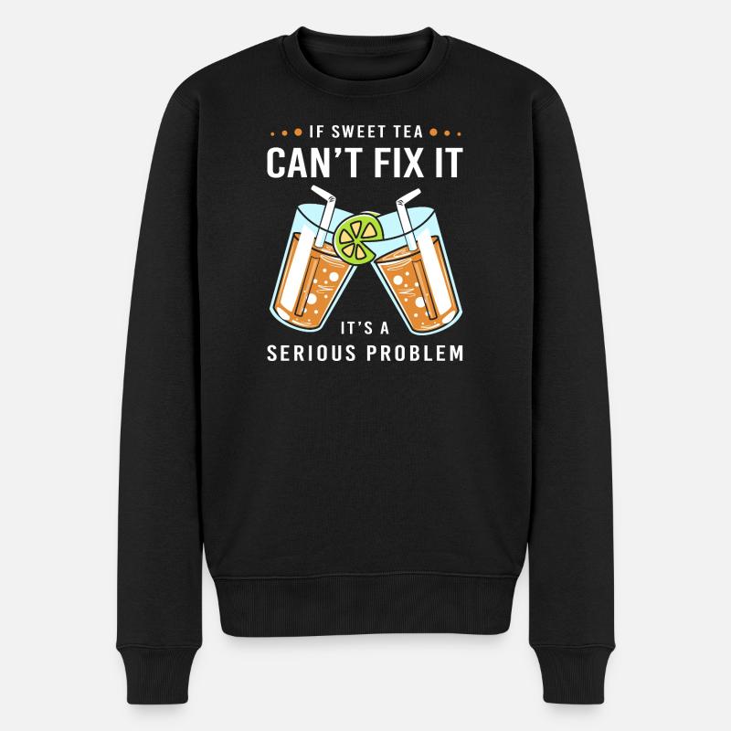 Chai Tee - Männer Premium Bio Pullover - Schwarz