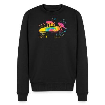 Bobsleigh Bobsleigh à deux - Pull Premium bio Homme - noir - Devant - Nico (187cm)