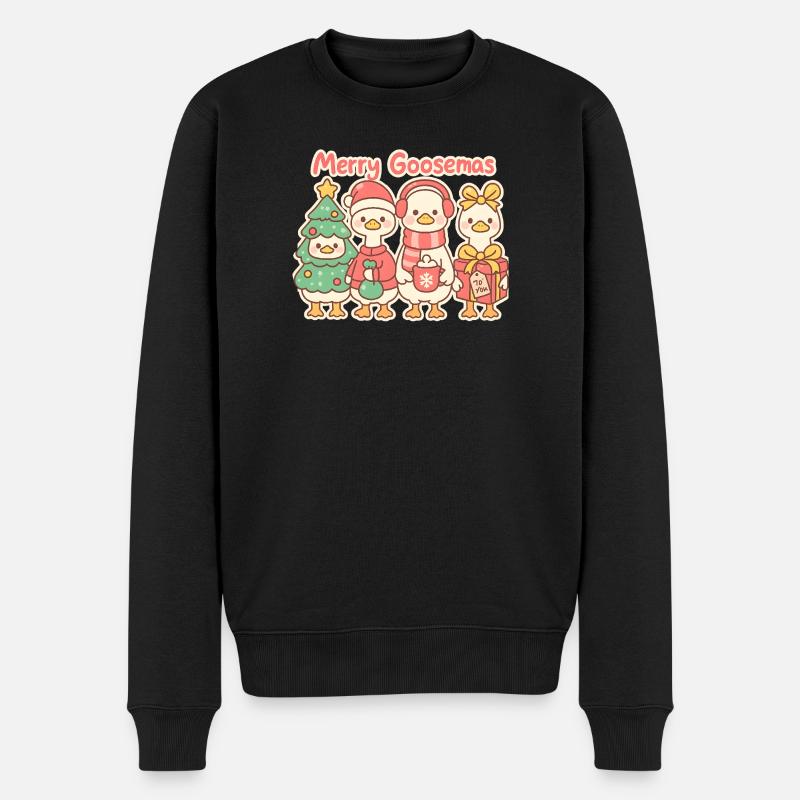 Trio de joyeux maquereaux, Canetons - Pull Premium bio Homme - noir
