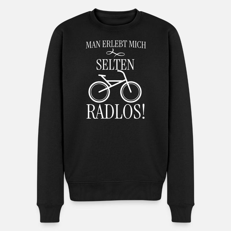 Fahrrad Radlos - Männer Premium Bio Pullover - Schwarz
