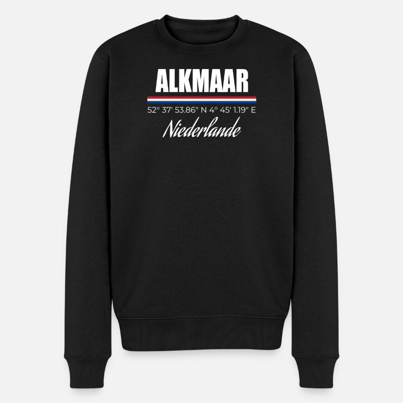 Alkmaar - Pull Premium bio Homme - noir