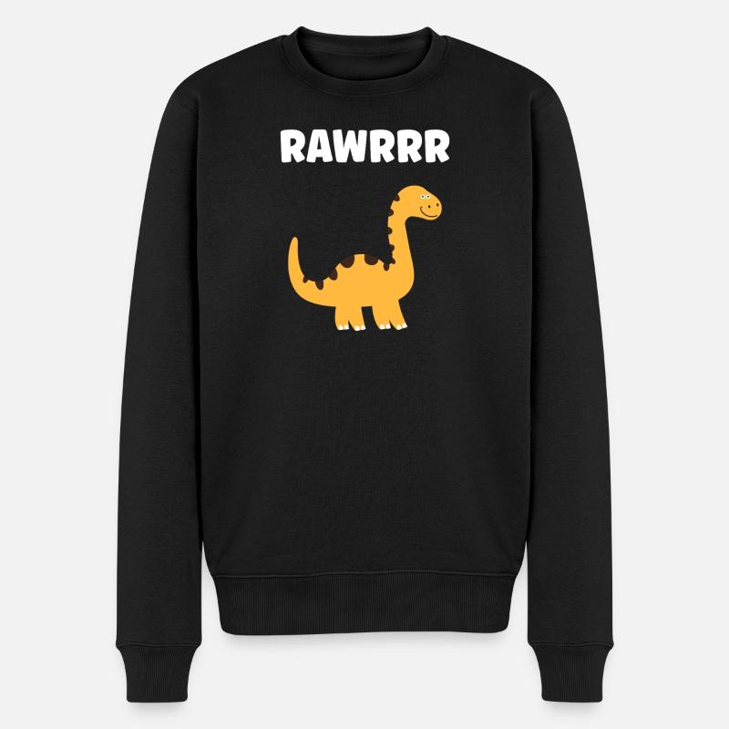 Mignon Petit dinosaure - Pull Premium bio Homme - noir