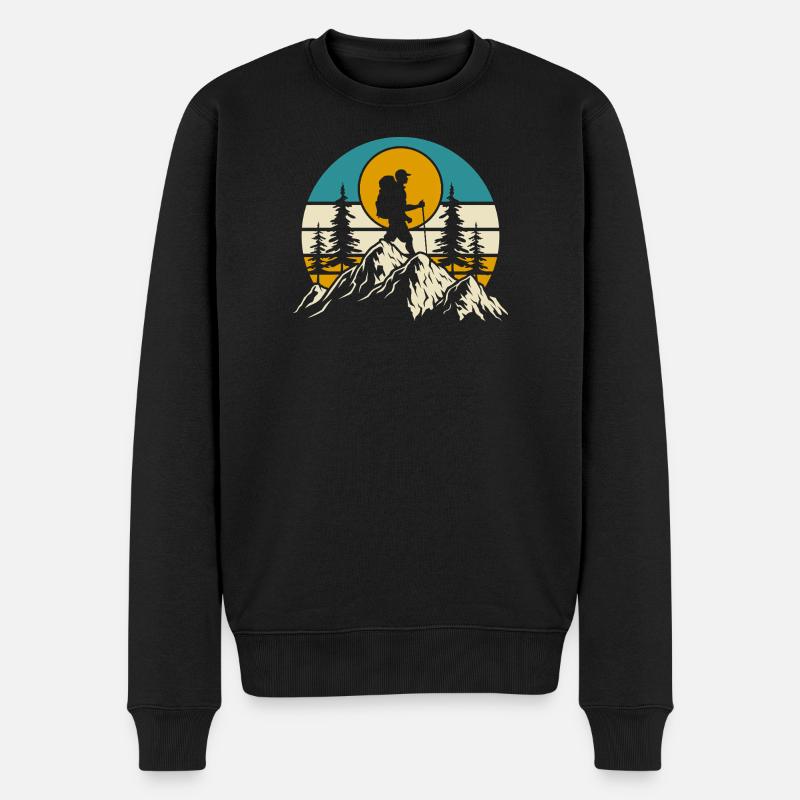 Randonnée Randonneur Alpiniste Cadeau - Pull Premium bio Homme - noir