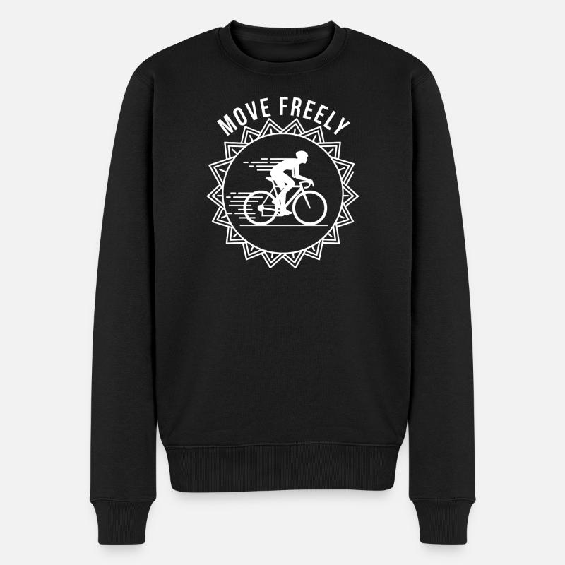 Move Freely - Männer Premium Bio Pullover - Schwarz