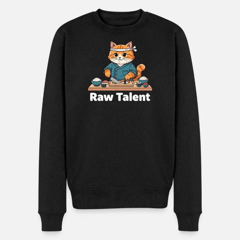 Chats Sushi Master Talent - Pull Premium bio Homme - noir