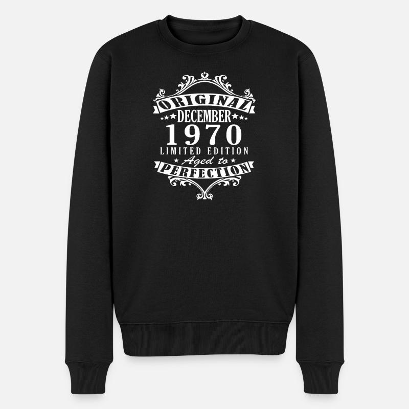 1970 Décembre 1970 Jubilé Décembre 1970 - Pull Premium bio Homme - noir