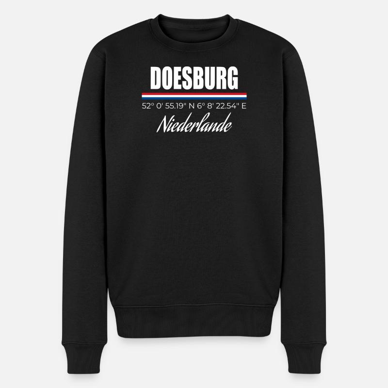 Doesburg - Pull Premium bio Homme - noir