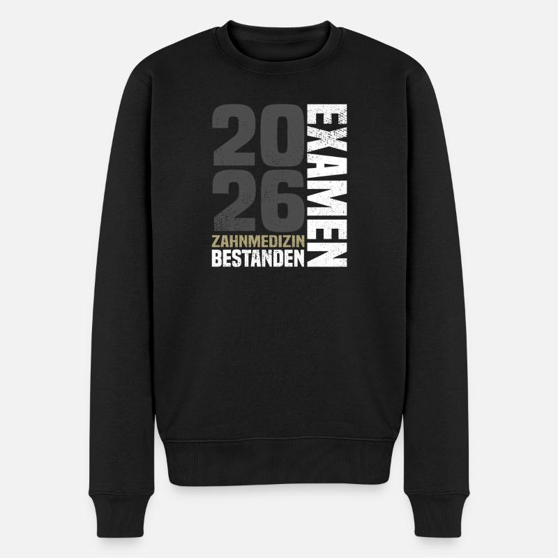 Zahnmedizin Examen 2026 - Männer Premium Bio Pullover - Schwarz