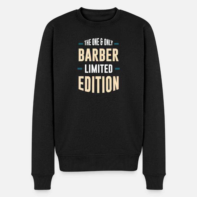 One & Only Barber Limited Edition - Männer Premium Bio Pullover - Schwarz