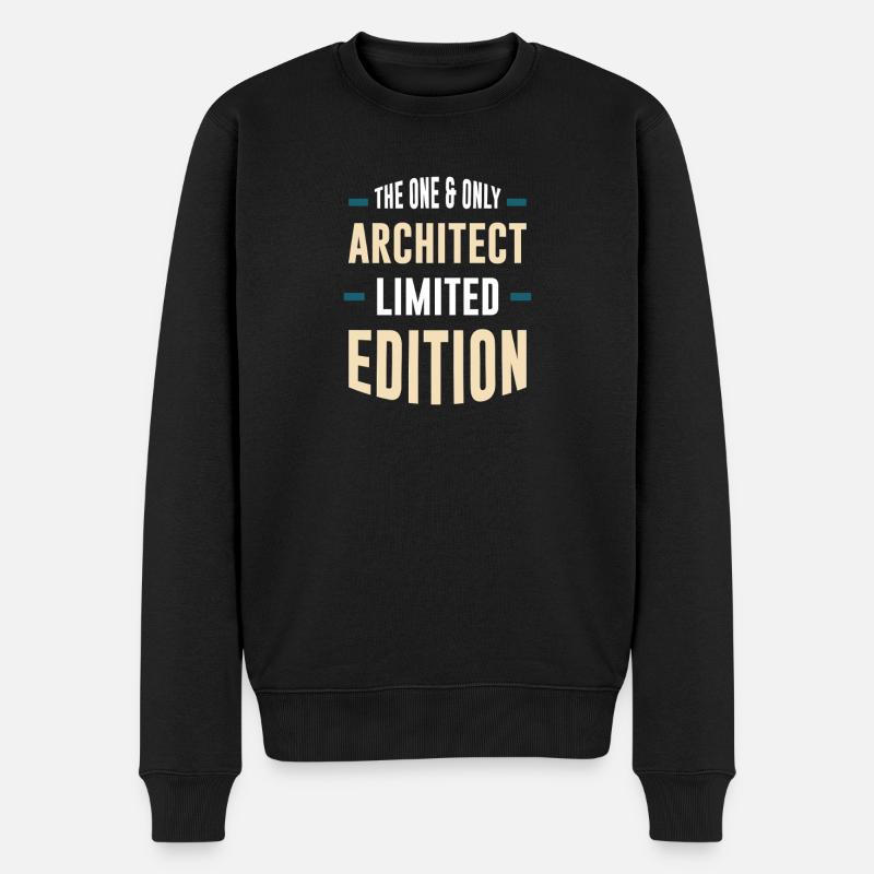 Einzigartiger Architekt Limited Edition - Männer Premium Bio Pullover - Schwarz