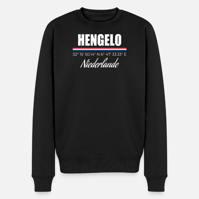 Hengelo - Pull Premium bio Homme - noir