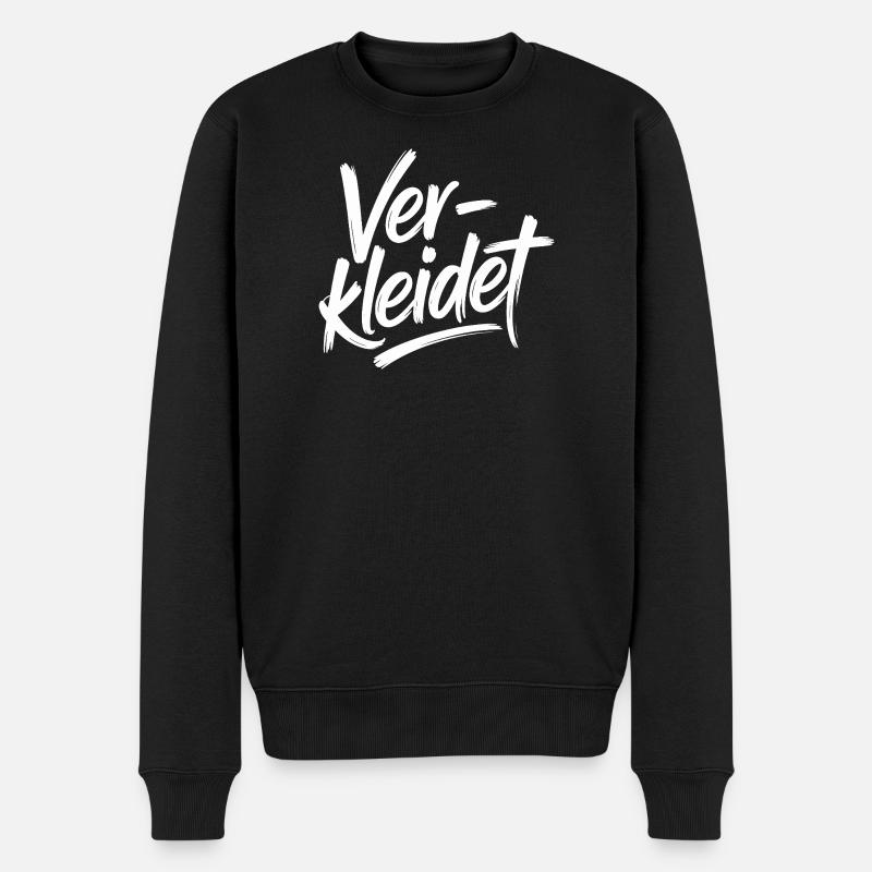 Verkleidet Kostüm Verkleidung Fasching Karneval - Männer Premium Bio Pullover - Schwarz