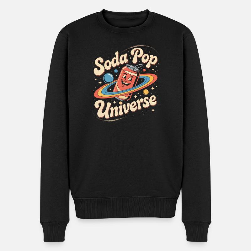 Retro Limo - Männer Premium Bio Pullover - Schwarz