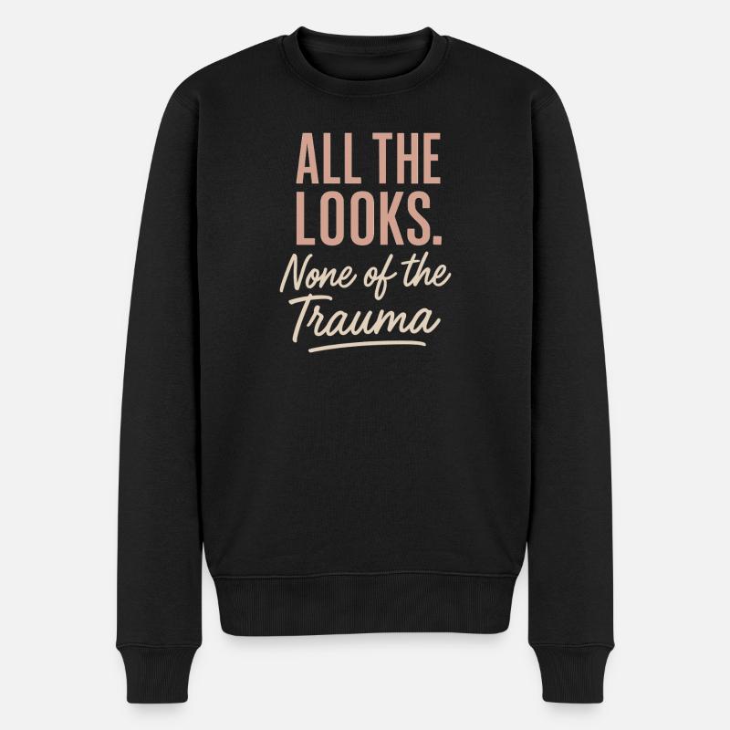 Geschwisterrivalität Lustige - Männer Premium Bio Pullover - Schwarz