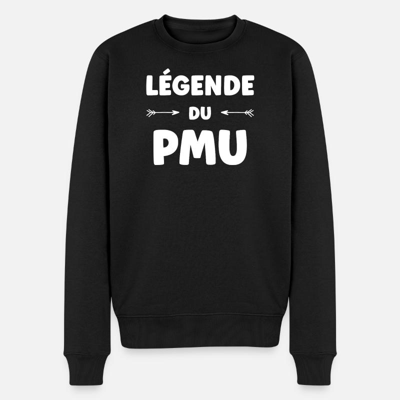 PMU-Humor - Männer Premium Bio Pullover - Schwarz
