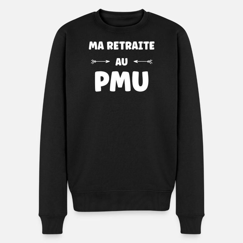 PMU-Humor - Männer Premium Bio Pullover - Schwarz
