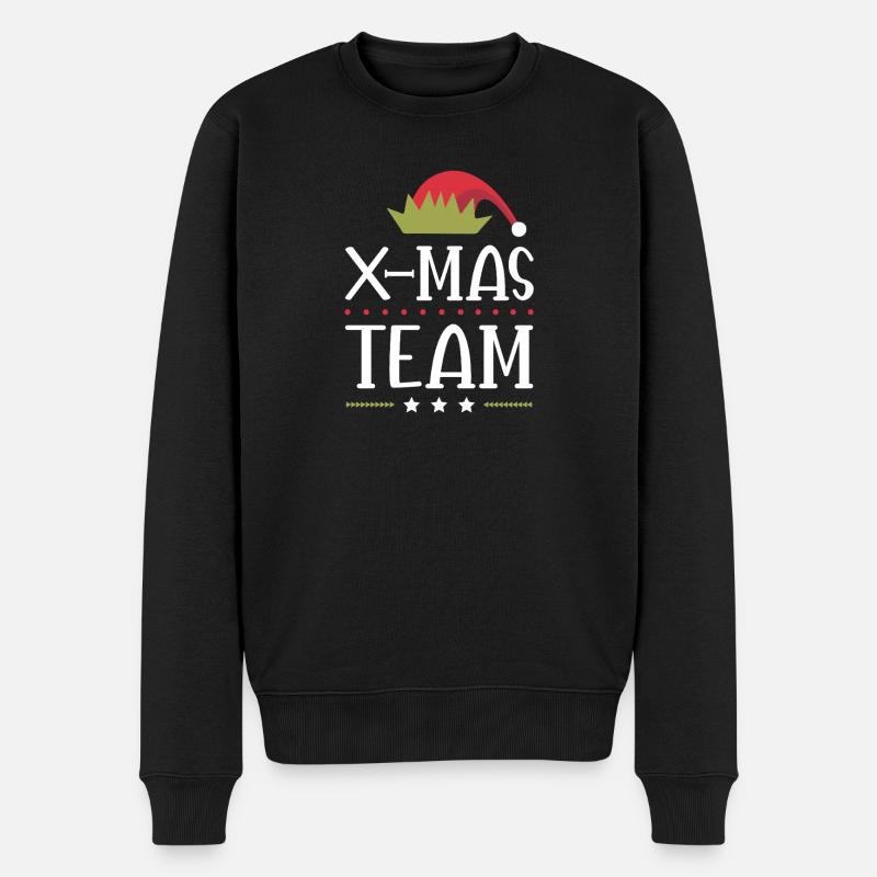 X-Mas Squad - Männer Premium Bio Pullover - Schwarz