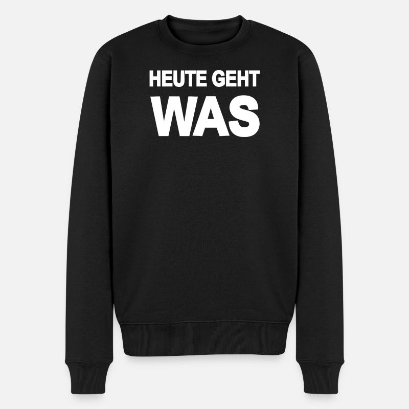 Lustig - Männer Premium Bio Pullover - Schwarz