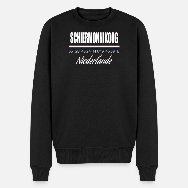 Schiermonnikoog - Pull Premium bio Homme - noir