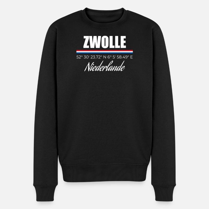 Zwolle - Pull Premium bio Homme - noir