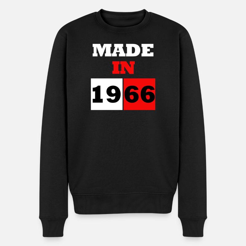 Made in 1966 Anniversaire - Pull Premium bio Homme - noir