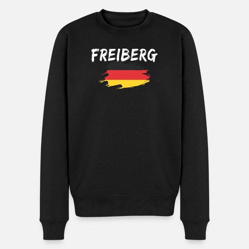 Freiberg Allemagne Drapeau - Pull Premium bio Homme - noir