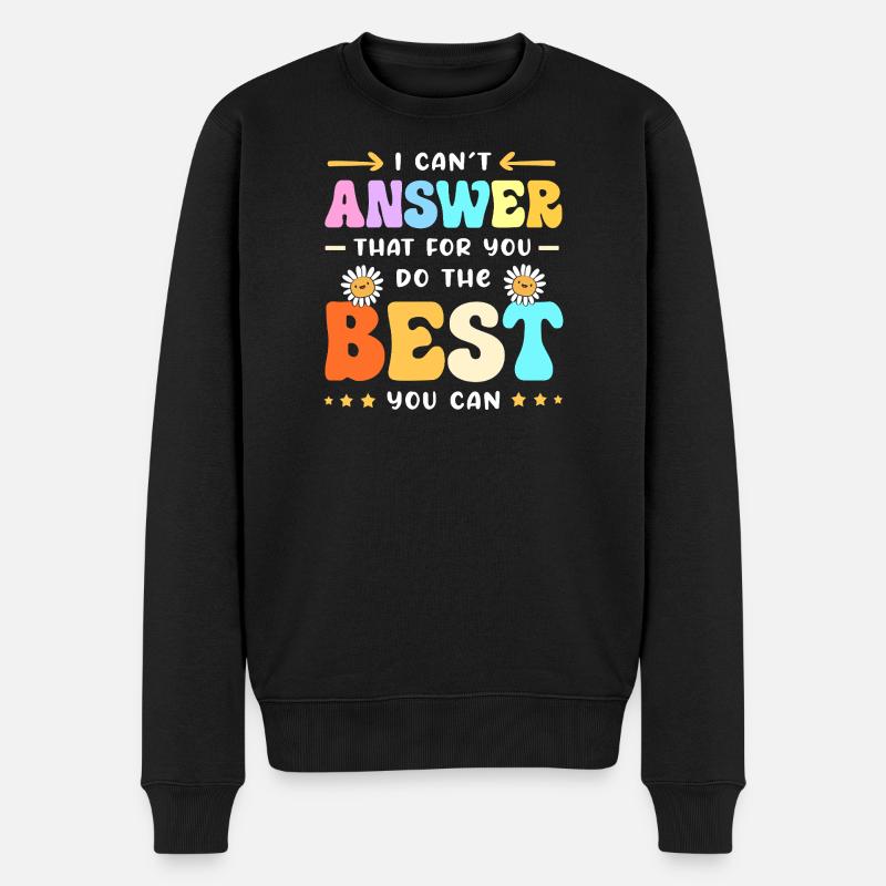 Examen d’enseignant - Pull Premium bio Homme - noir