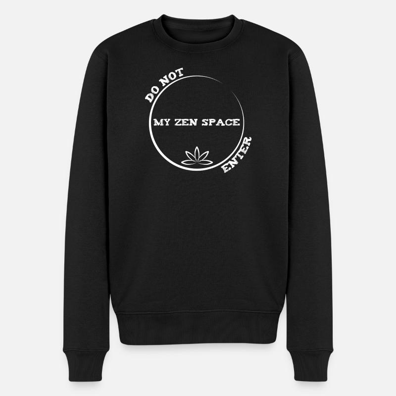 N’entre pas dans mon espace zen - Pilates de yoga drôle - Pull Premium bio Homme - noir