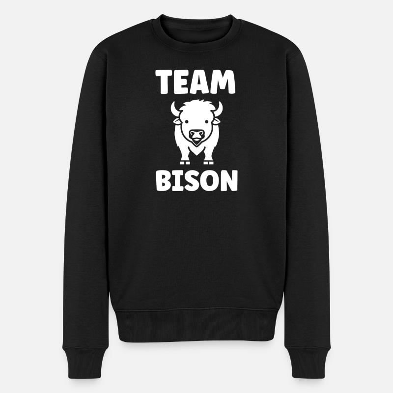 Bison - Pull Premium bio Homme - noir