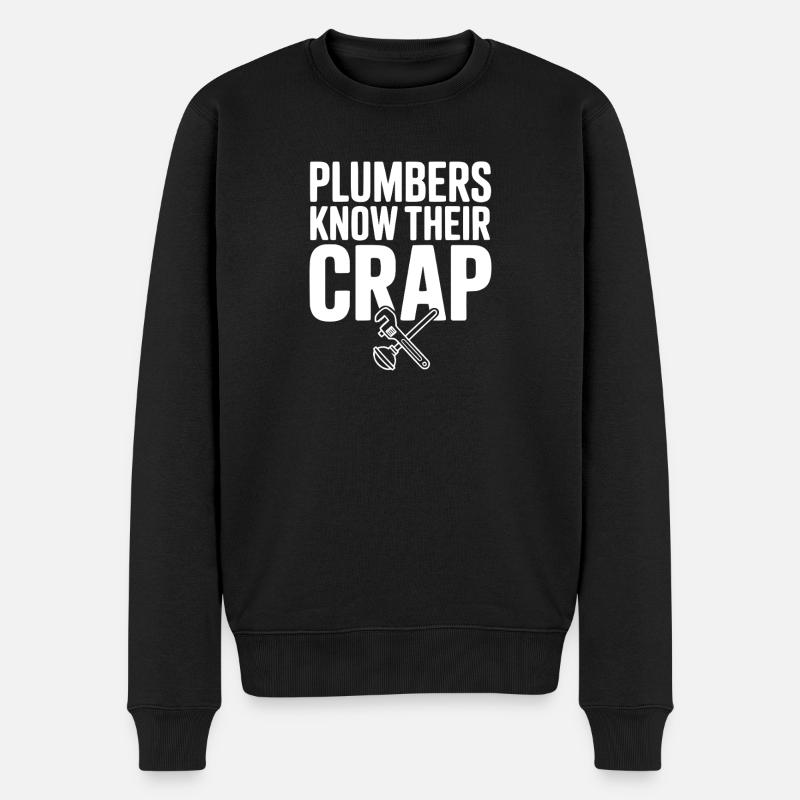 Les plombiers connaissent leur - Pull Premium bio Homme - noir