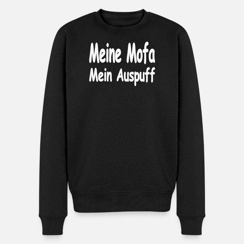 Mofa - Männer Premium Bio Pullover - Schwarz