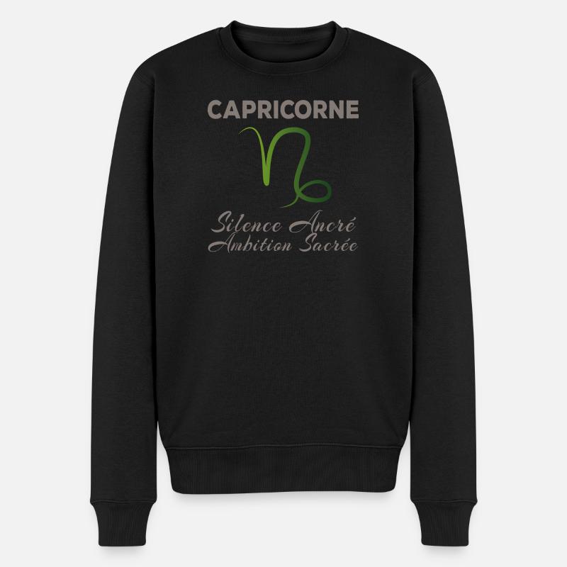 Capricorne - Pull Premium bio Homme - noir