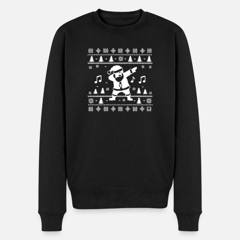 Ugly Dabbing Noël Design Noël - Pull Premium bio Homme - noir