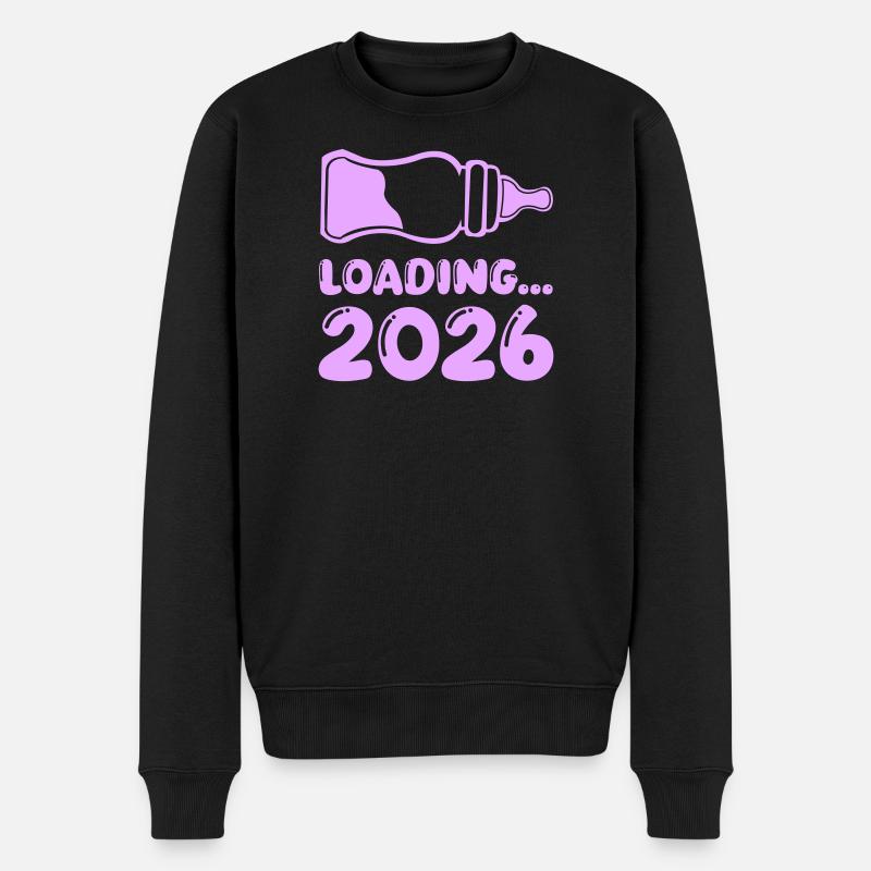 Loading 2026 Babyflasche - Männer Premium Bio Pullover - Schwarz