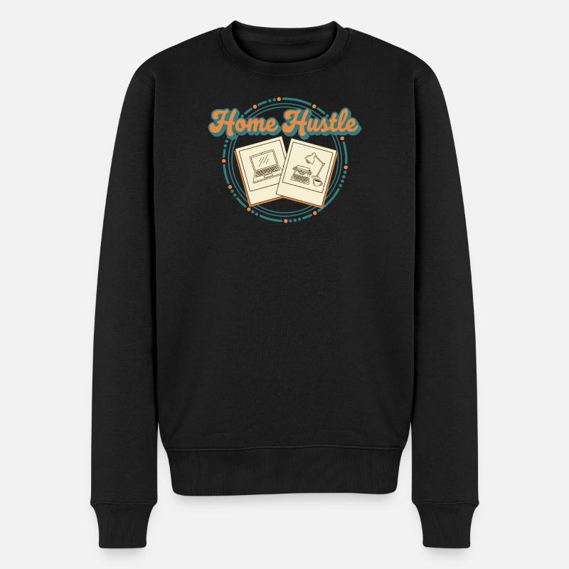 Accueil Hustle Rétro - Pull Premium bio Homme - noir