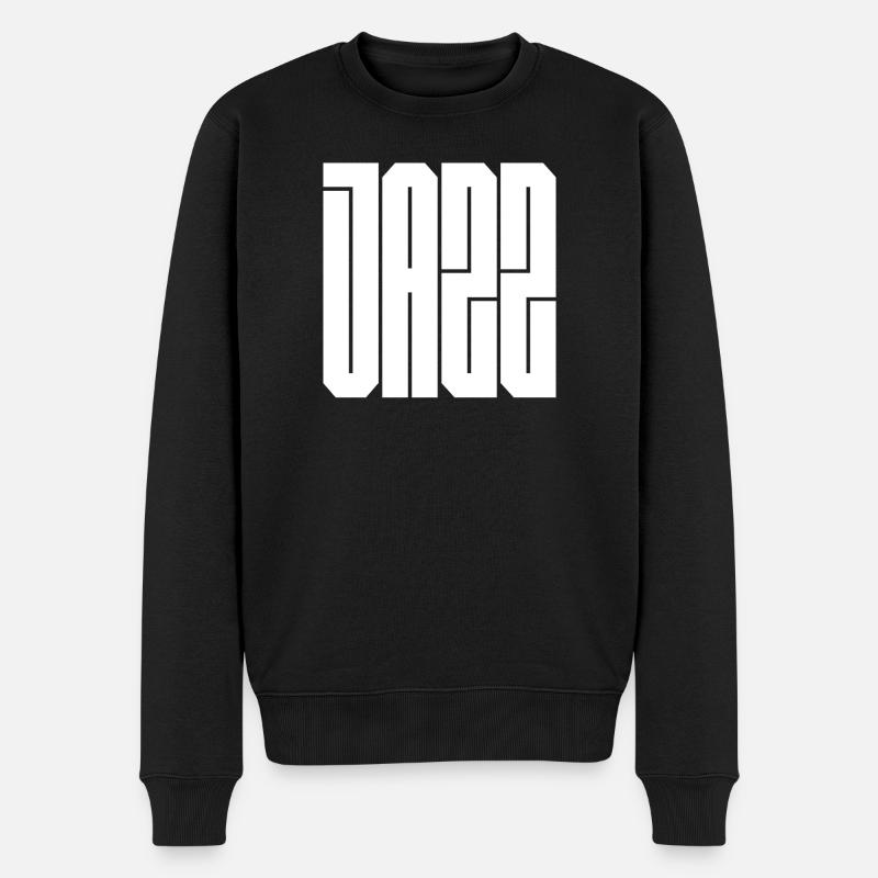 Typographie du bloc jazz - Pull Premium bio Homme - noir