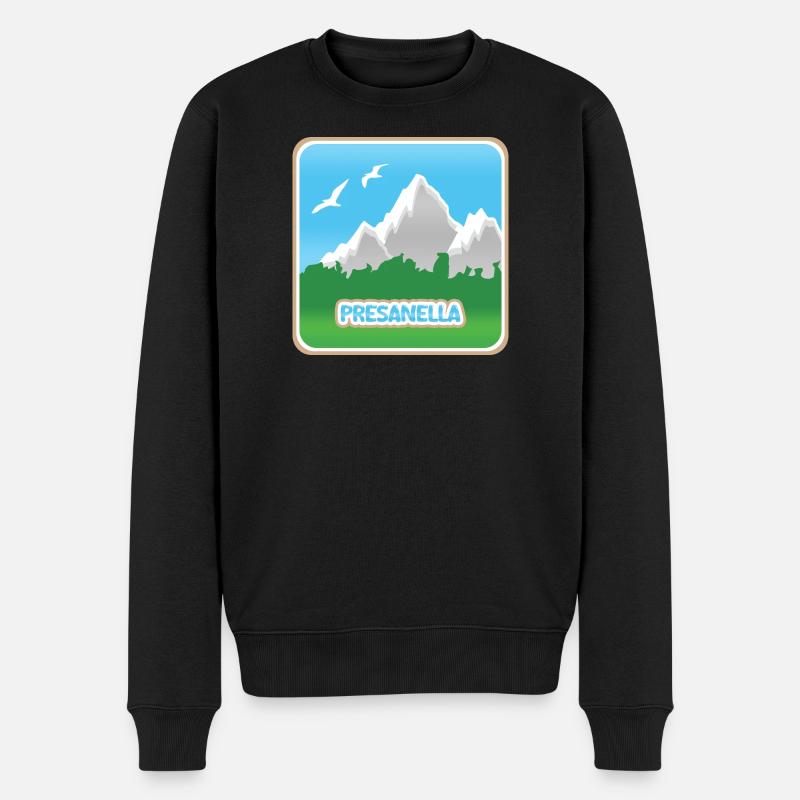 Presanella - Männer Premium Bio Pullover - Schwarz