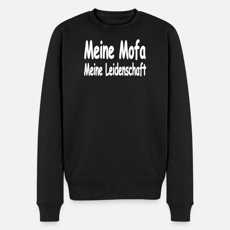 Mofa - Männer Premium Bio Pullover - Schwarz