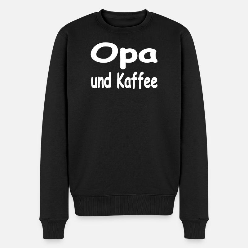 Opa - Männer Premium Bio Pullover - Schwarz