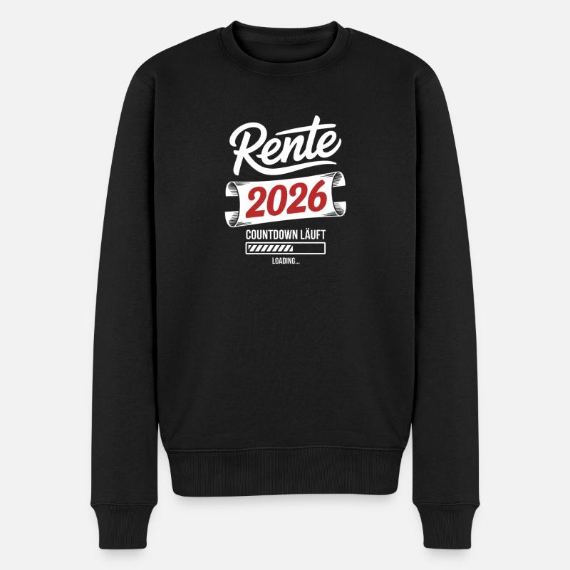 Rente 2026 Countdown - Männer Premium Bio Pullover - Schwarz