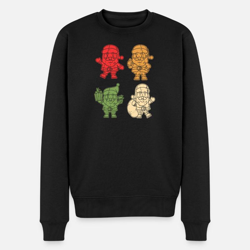 Père Noël Noël - Pull Premium bio Homme - noir