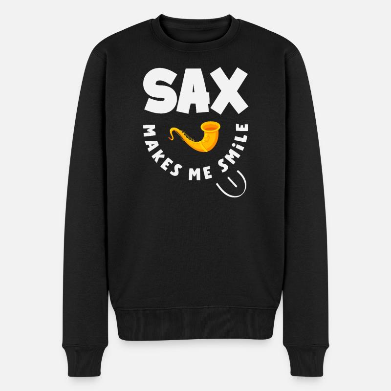 Saxophone - Pull Premium bio Homme - noir