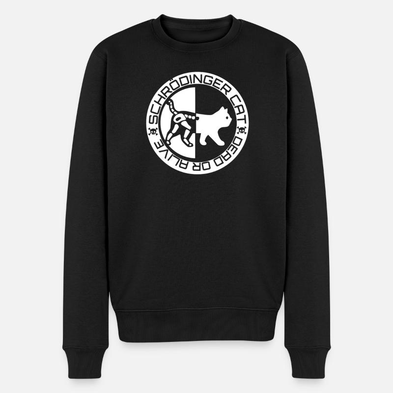 Le chat de Schrödinger - Pull Premium bio Homme - noir