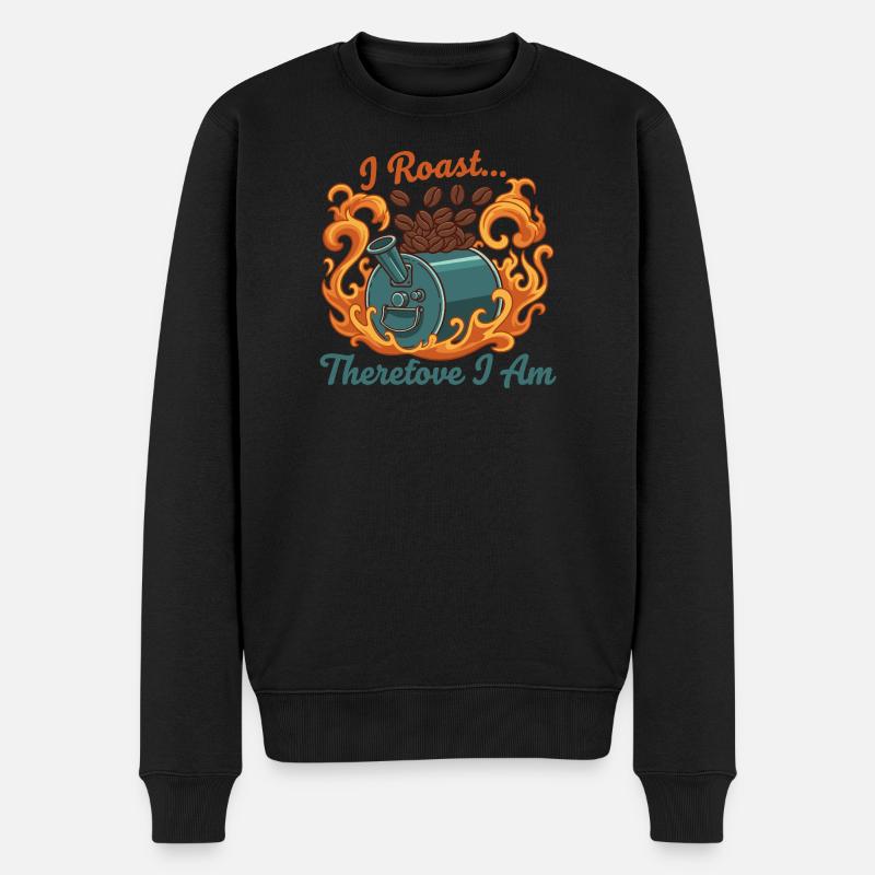 Je rôtis, donc je suis - Pull Premium bio Homme - noir