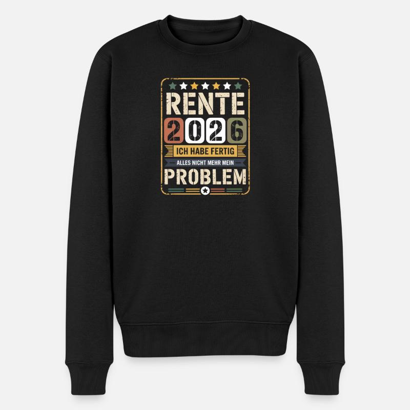 Pension 2026 – J’en ai fini - Pull Premium bio Homme - noir
